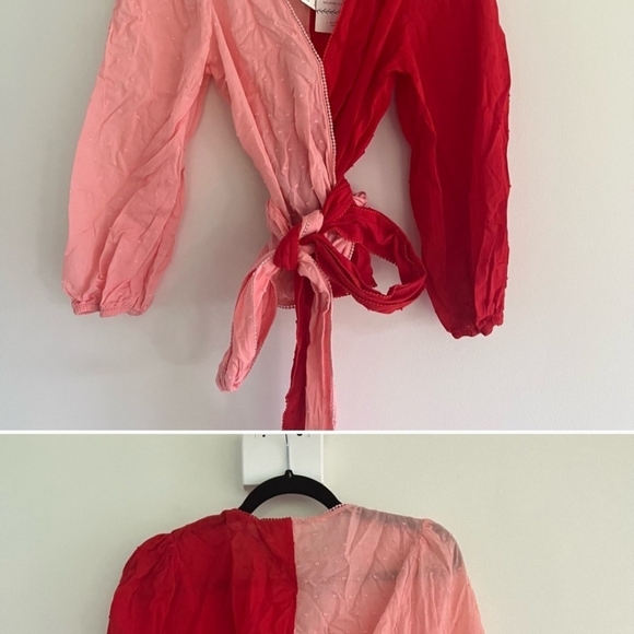 NWT Farm Rio Wrap Blouse Top - Picture 3 of 3